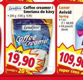 Norma Coffee creamer / smetana do kávy nabídka