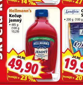 Norma Hellmann´s kečup jemný nabídka