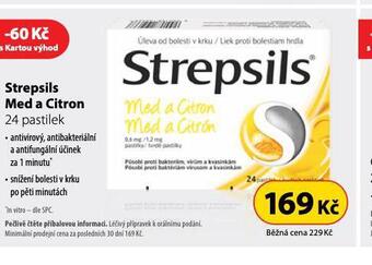 Dr. Max Strepsils med a citron nabídka