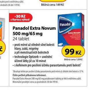 Dr. Max Panadol extra novum nabídka