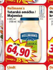 Norma Hellmann´s tatarská omáčka, majonéza nabídka