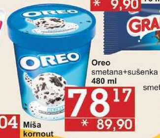 Jip Oreo smetana+sušenka, 480 ml nabídka