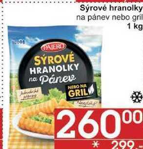 Jip Sýrové hranolky na pánev nebo gril, 1 kg nabídka