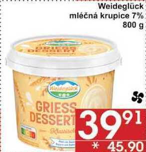 Jip Weideglück mléčná krupice 7%, 800 g nabídka