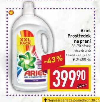 Billa Ariel prostředek na praní 36-70 dávek nabídka