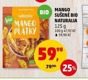 Penny Market Mango sušené bio naturalia, 125 g nabídka