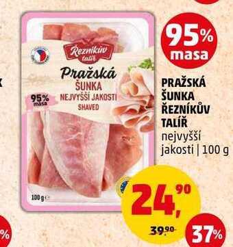 Penny Market Pražská šunka řezníkův talíř, 100 g nabídka
