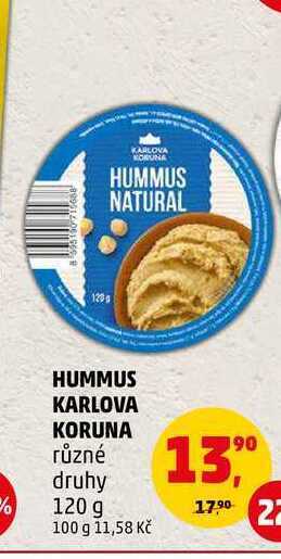 Penny Market Hummus karlova koruna, 120 g nabídka