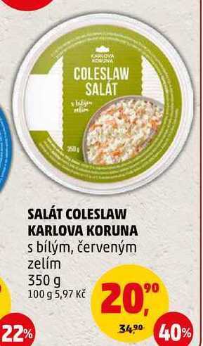 Penny Market Salát coleslaw karlova koruna, 350 g nabídka