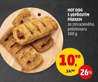 Penny Market Hot dog s vepřovým párkem, 100 g nabídka