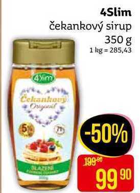 Teta 4slim čekankový sirup 350 g nabídka