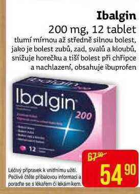 Teta Ibalgin 200 mg, 12 tablet nabídka