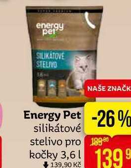 Teta Energy pet silikátové stelivo pro kočky 3,6l nabídka