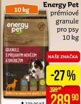Teta Energy pet prémiové granule pro psy 10 kg nabídka