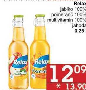 Jip Relax jablko 100%, 0,25 l nabídka