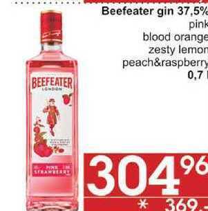 Jip Beefeater gin 37,5% pink, 0,7 l nabídka
