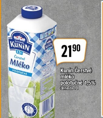 TEMPO Kunín Čerstvé mléko polotučné 1,5% nabídka