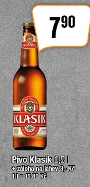 TEMPO Pivo Klasik 0,5 L nabídka