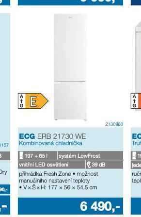 Electro World Kombinovaná chladnička ecg nabídka