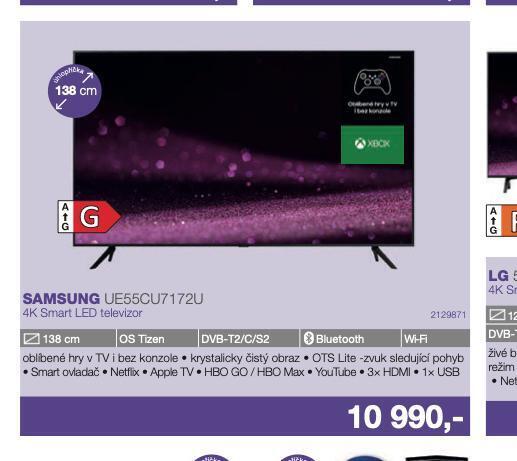 Electro World 4k smart led televizor samsung 138 cm nabídka
