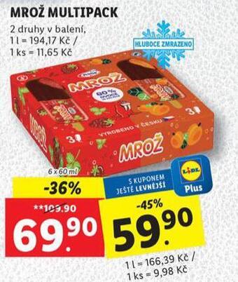 Lidl Mrož multipack nabídka