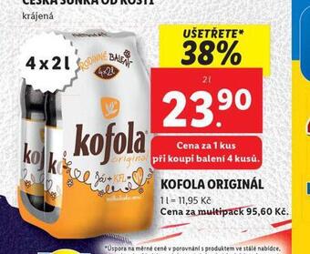 Lidl Kofola originál nabídka