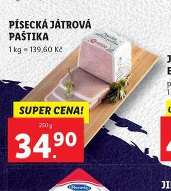 Lidl Písecká játrová paštika nabídka
