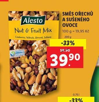 Lidl Směs ořechů a sušeného ovoce nabídka
