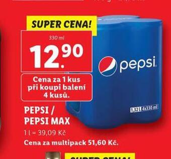 Lidl Pepsi max nabídka