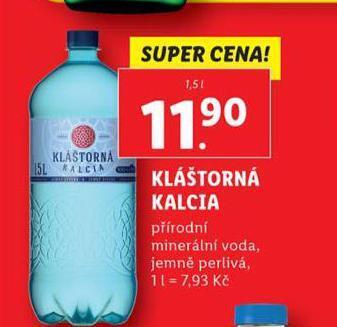 Lidl Kláštorná kalcia nabídka