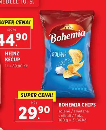 Lidl Bohemia chips nabídka