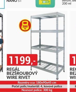 Baumax Regál bezšroubový nabídka