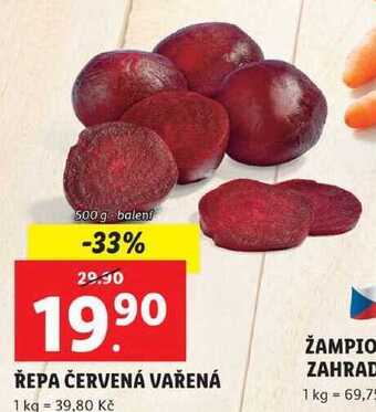 Lidl Řepa červená vařená, 500 g nabídka