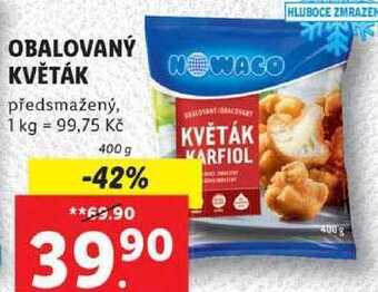 Lidl Obalovaný květák, 400 g nabídka