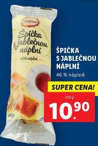 Lidl Špička s jablečnou náplní, 100 g nabídka