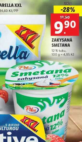 Lidl Zakysaná smetana, 200 g nabídka