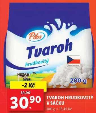 Lidl Tvaroh hrudkovitý v sáčku, 200 g nabídka
