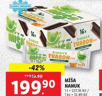 Lidl Míša nanuk, 16x 55 ml nabídka