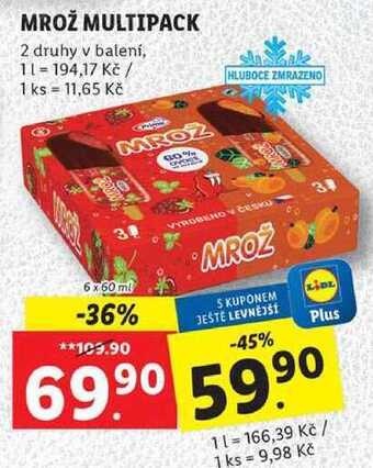 Lidl Mrož multipack, 6x 60 ml nabídka