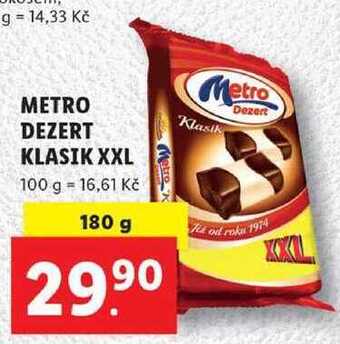 Lidl Metro dezert klasik xxl, 180 g nabídka