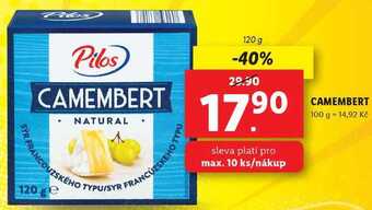 Lidl Camembert, 120 g nabídka