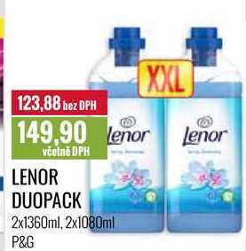 Ratio Lenor duopack 2x1360ml, 2x1080ml nabídka