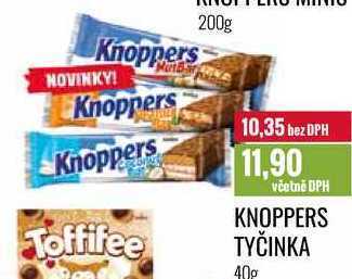 Ratio Knoppers tyčinka 40g nabídka