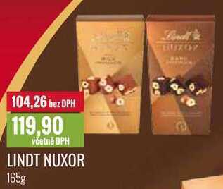 Ratio Lindt nuxor 165g nabídka