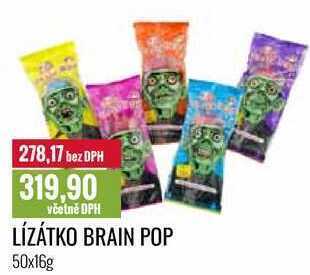 Ratio Lízátko brain pop 50x16g nabídka