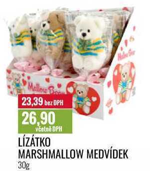 Ratio Lízátko marshmallow medvídek 30g nabídka