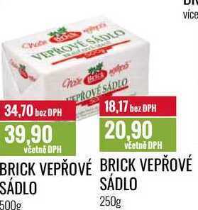 Ratio Brick vepřové sádlo 250g nabídka