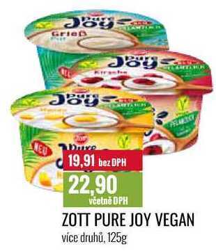 Ratio Zott pure joy vegan 125g nabídka