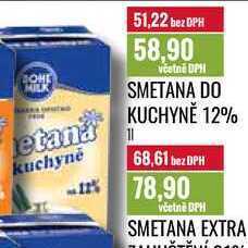 Ratio Smetana do kuchyně 12% 1l nabídka