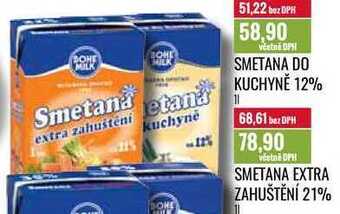 Ratio Smetana extra zahuštění 21% 1l nabídka